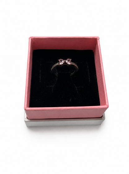 Pink Bow Pandora žiedas